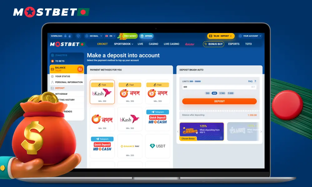 Secure and Fast Deposit Options at Mostbet